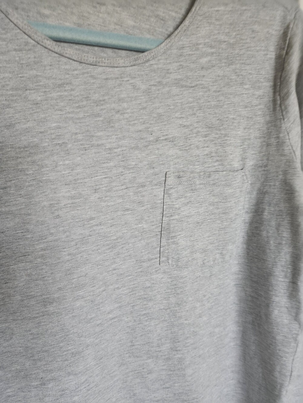 Black. Gray, Navy Blue  long sleeve t shirt Front pocket